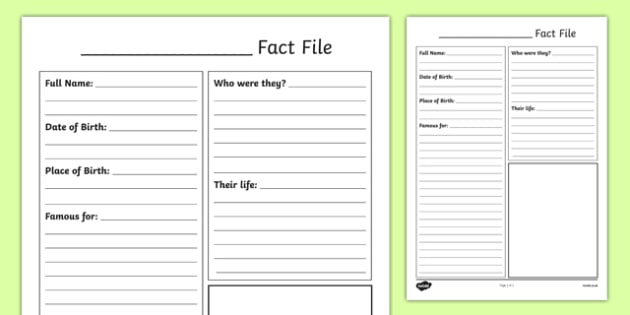 Detail Fact File Template Powerpoint Nomer 28