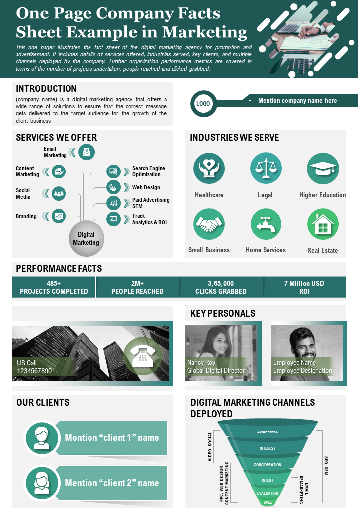 Detail Fact Sheet Template Nomer 27