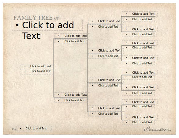 Detail Family Tree Ppt Template Nomer 26