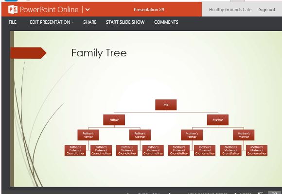 Detail Family Tree Ppt Template Nomer 31