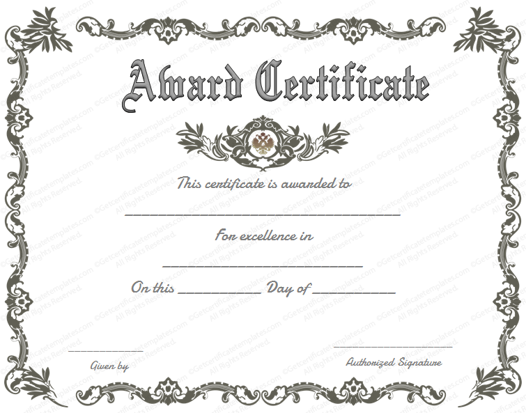 Detail Fancy Certificate Template Nomer 3