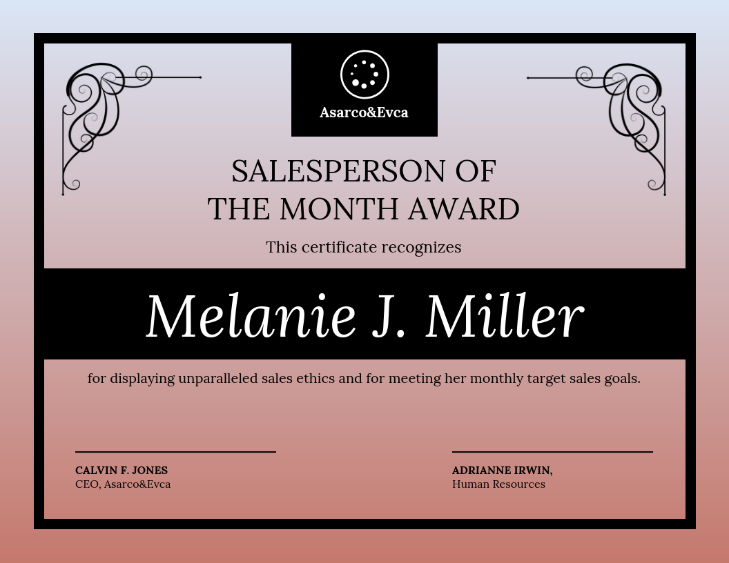 Detail Fancy Certificate Template Nomer 30