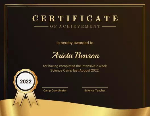 Detail Fancy Certificate Template Nomer 38