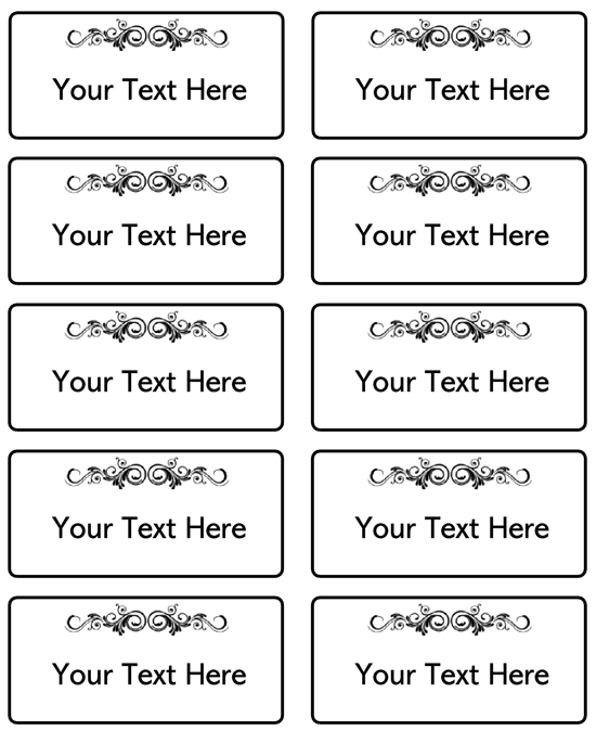 Detail Fancy Name Tag Template Nomer 14