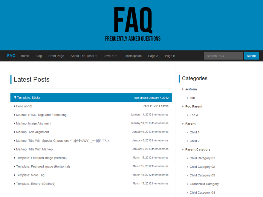 Detail Faq Template Bootstrap Free Nomer 19
