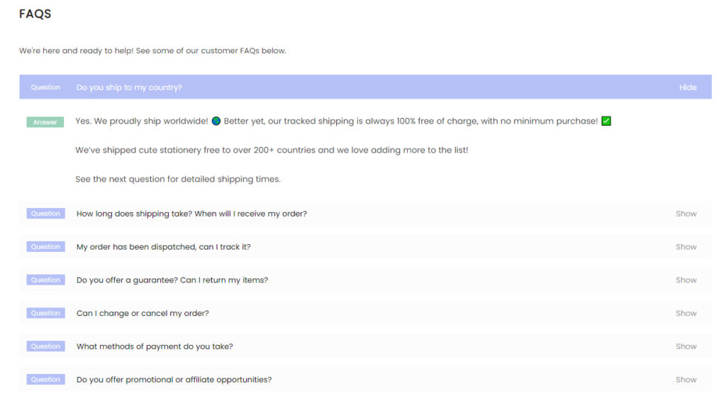 Detail Faq Template Shopify Nomer 38