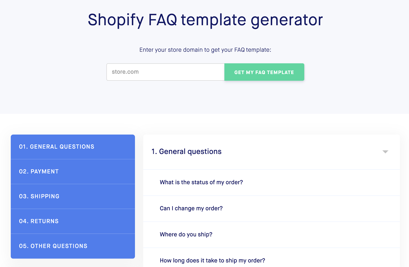 Detail Faq Template Shopify Nomer 9