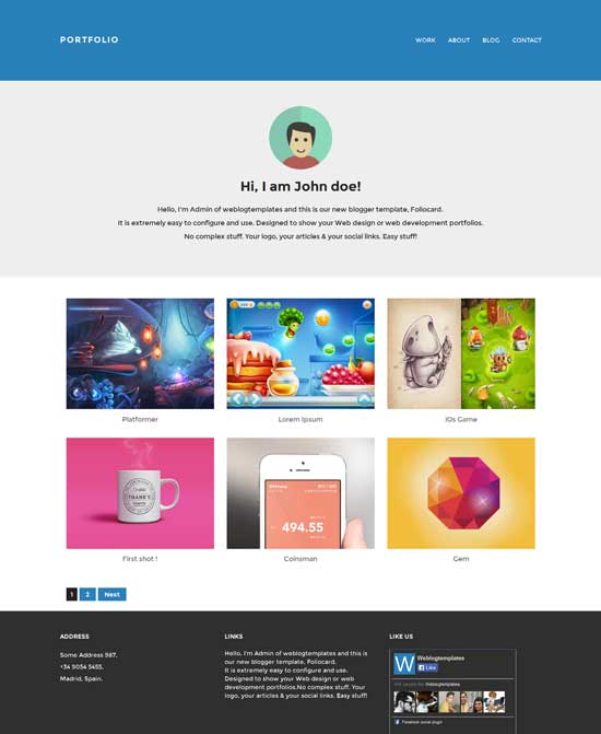 Detail Fasel Blogger Template Nomer 31