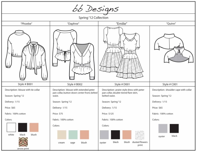 Detail Fashion Design Sheet Template Nomer 10