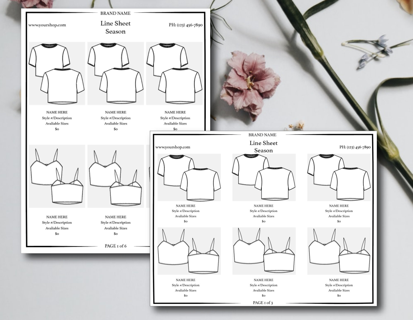 Detail Fashion Design Sheet Template Nomer 15