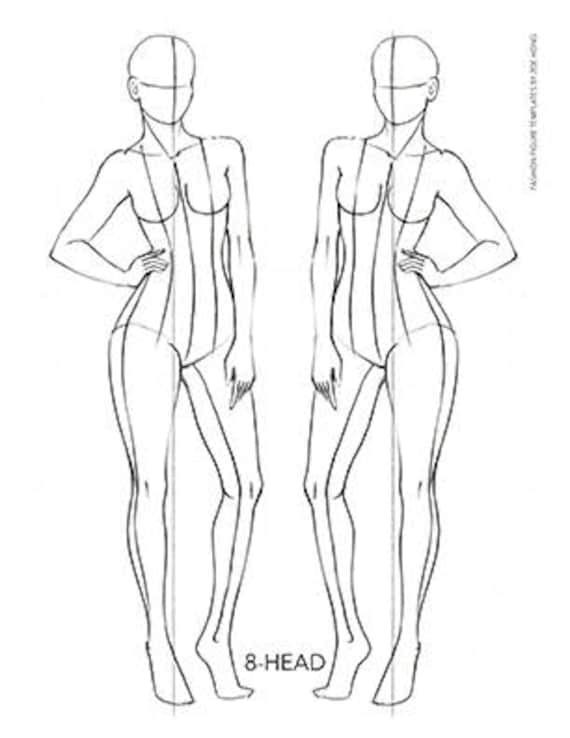 Detail Fashion Figure Template Nomer 11