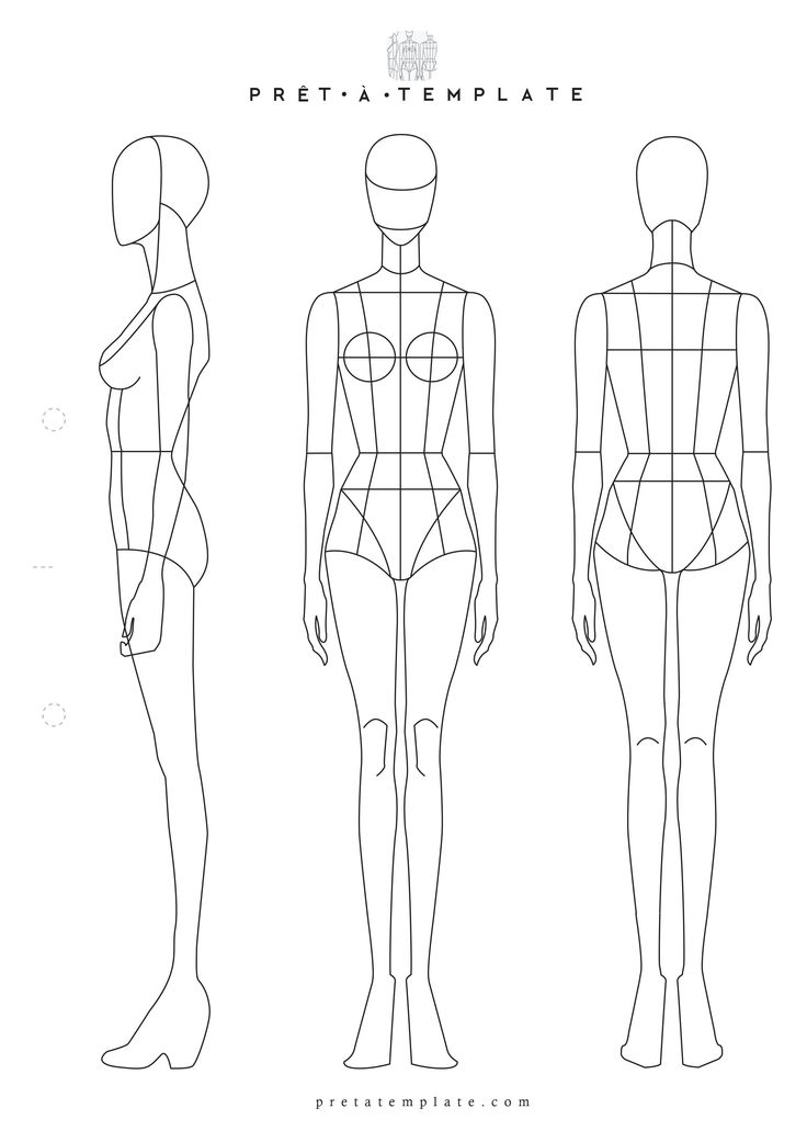 Detail Fashion Figure Template Nomer 30