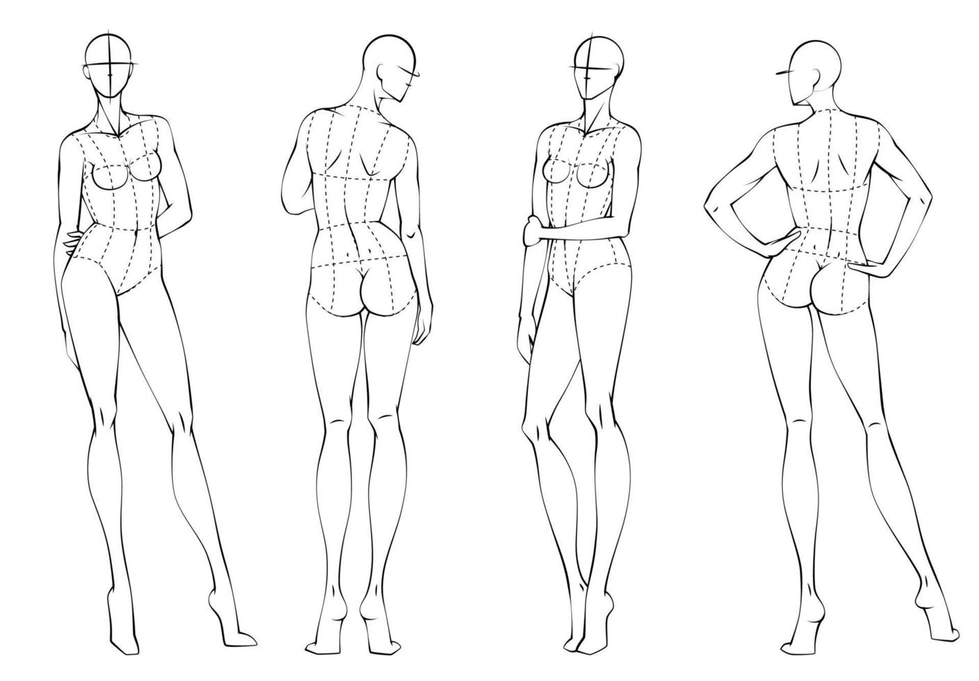 Detail Fashion Figure Template Nomer 51