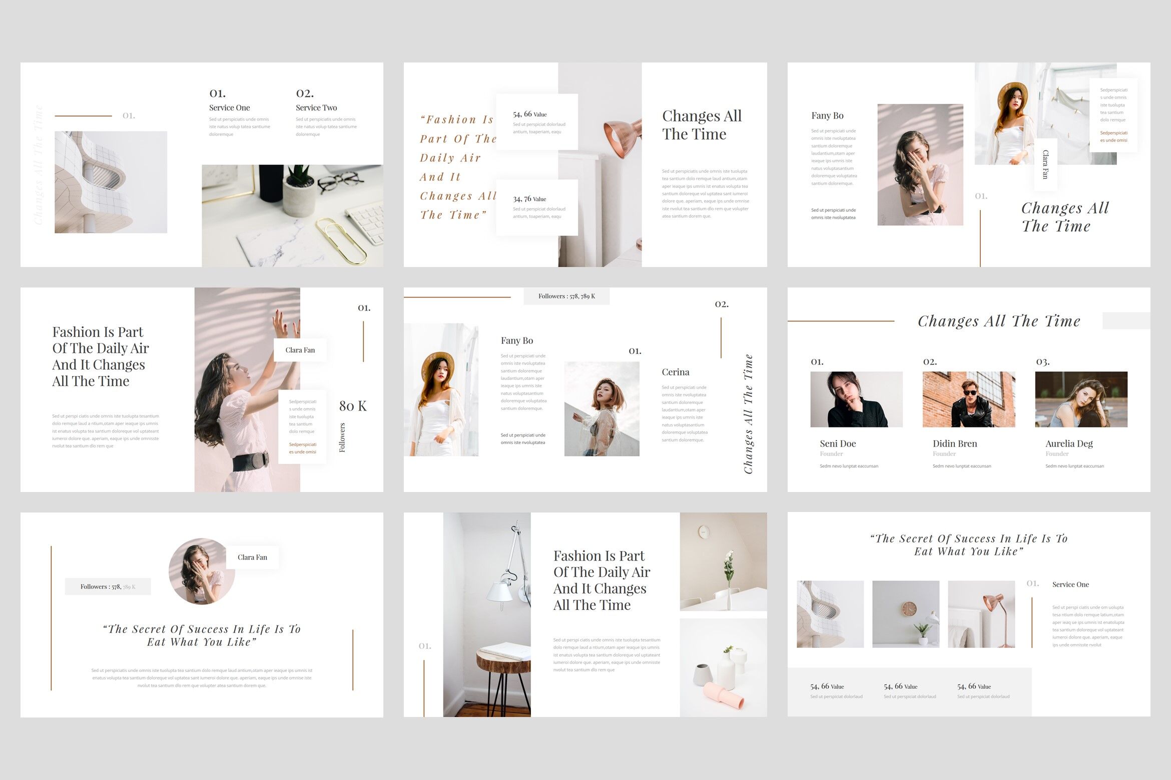 Detail Fashion Google Slides Template Nomer 11