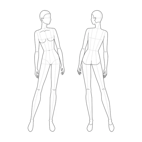 Download Fashion Sketch Template Female Nomer 12