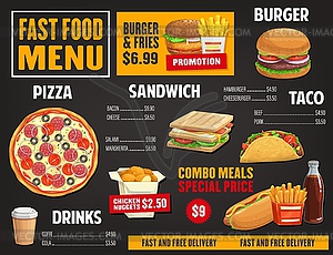 Detail Fast Food Menu Template Nomer 23