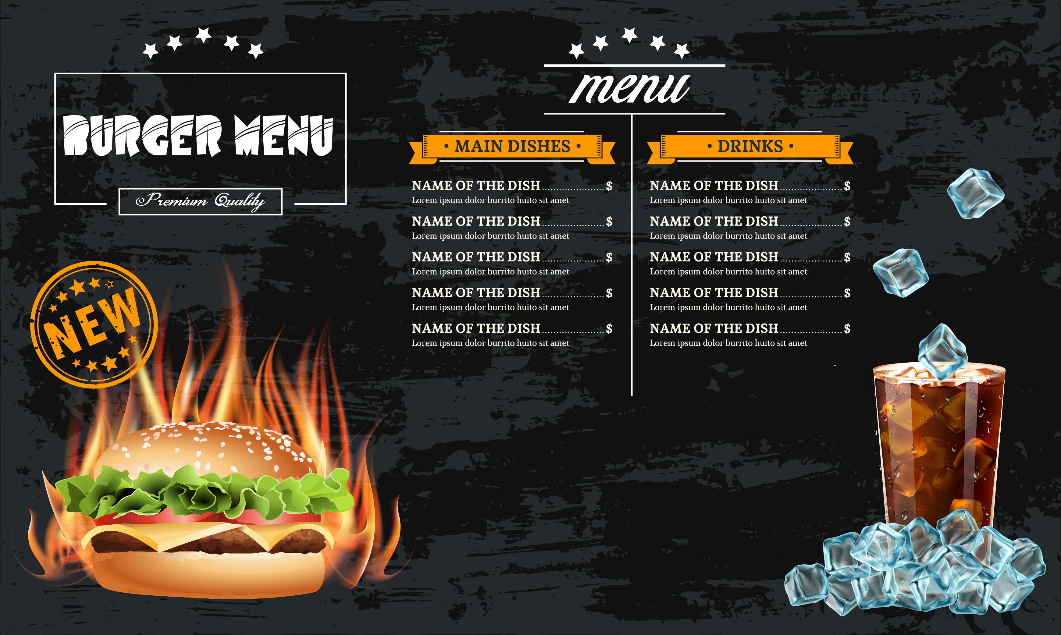 Detail Fast Food Menu Template Nomer 52