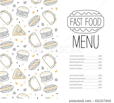 Detail Fast Food Menu Template Nomer 54