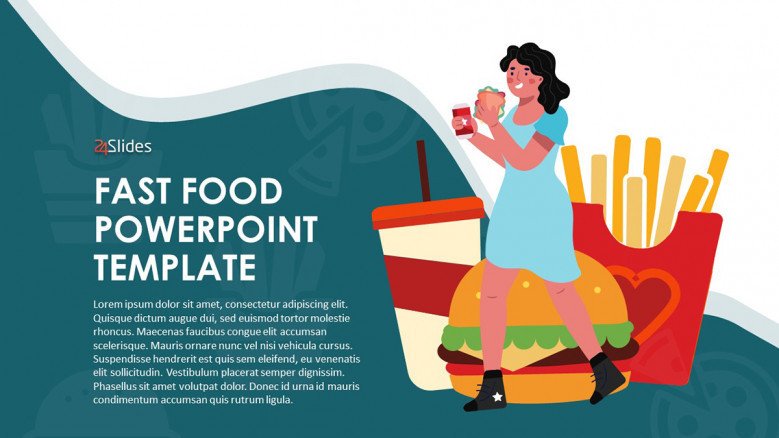 Detail Fast Food Powerpoint Presentation Template Nomer 12