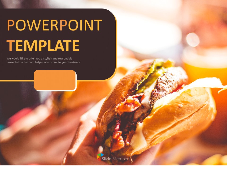 Detail Fast Food Powerpoint Presentation Template Nomer 14