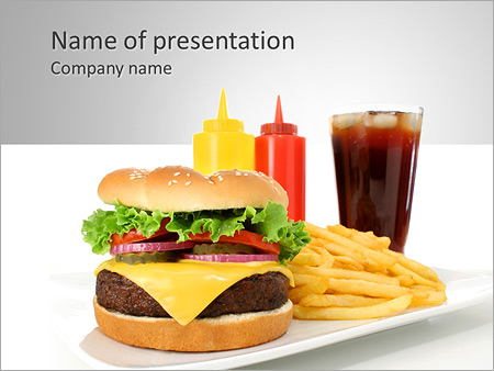 Detail Fast Food Powerpoint Presentation Template Nomer 15