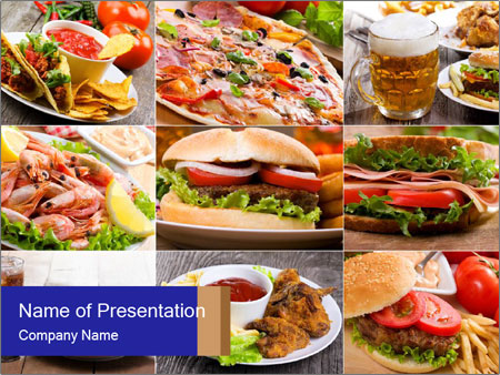 Detail Fast Food Powerpoint Presentation Template Nomer 36