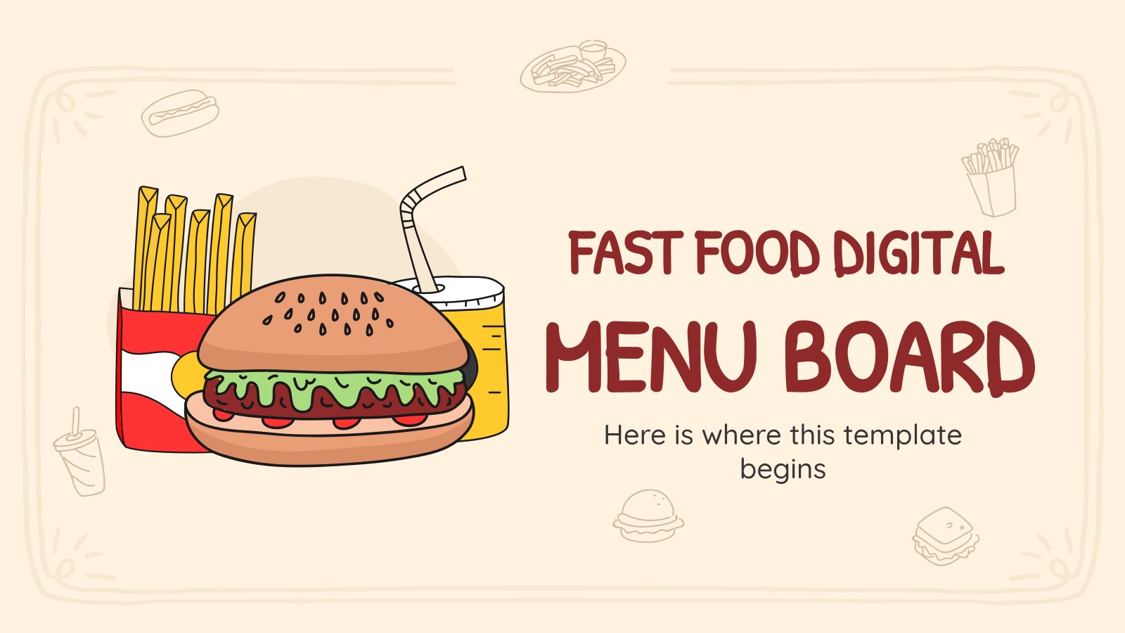 Detail Fast Food Powerpoint Presentation Template Nomer 8