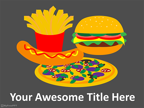 Detail Fast Food Powerpoint Presentation Template Nomer 9