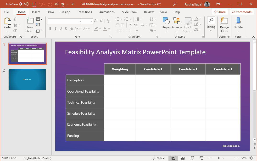 Detail Feasibility Study Template Nomer 28