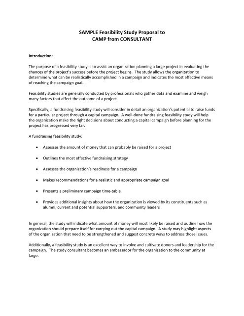 Detail Feasibility Study Template Nomer 34