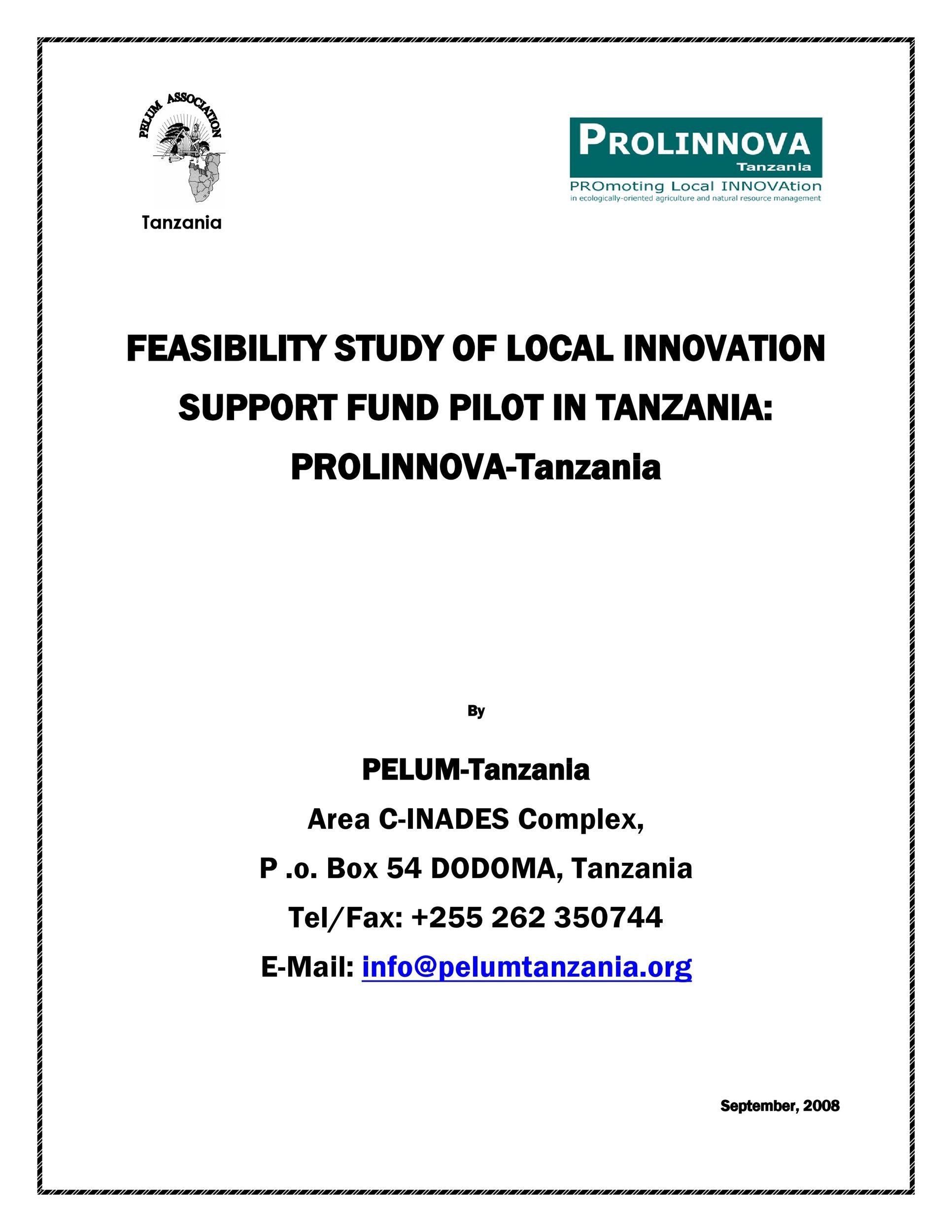 Detail Feasibility Study Template Nomer 37