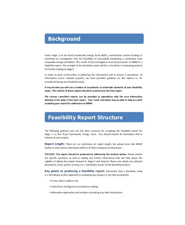 Detail Feasibility Study Template Word Nomer 18