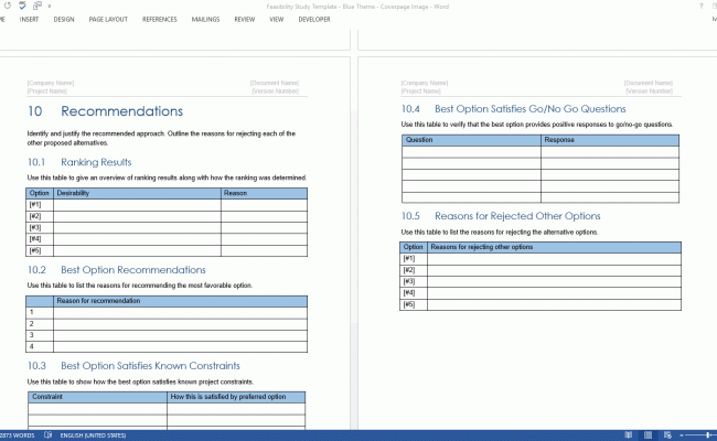 Detail Feasibility Study Template Word Nomer 38