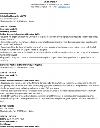 Detail Federal Resume Template Nomer 35