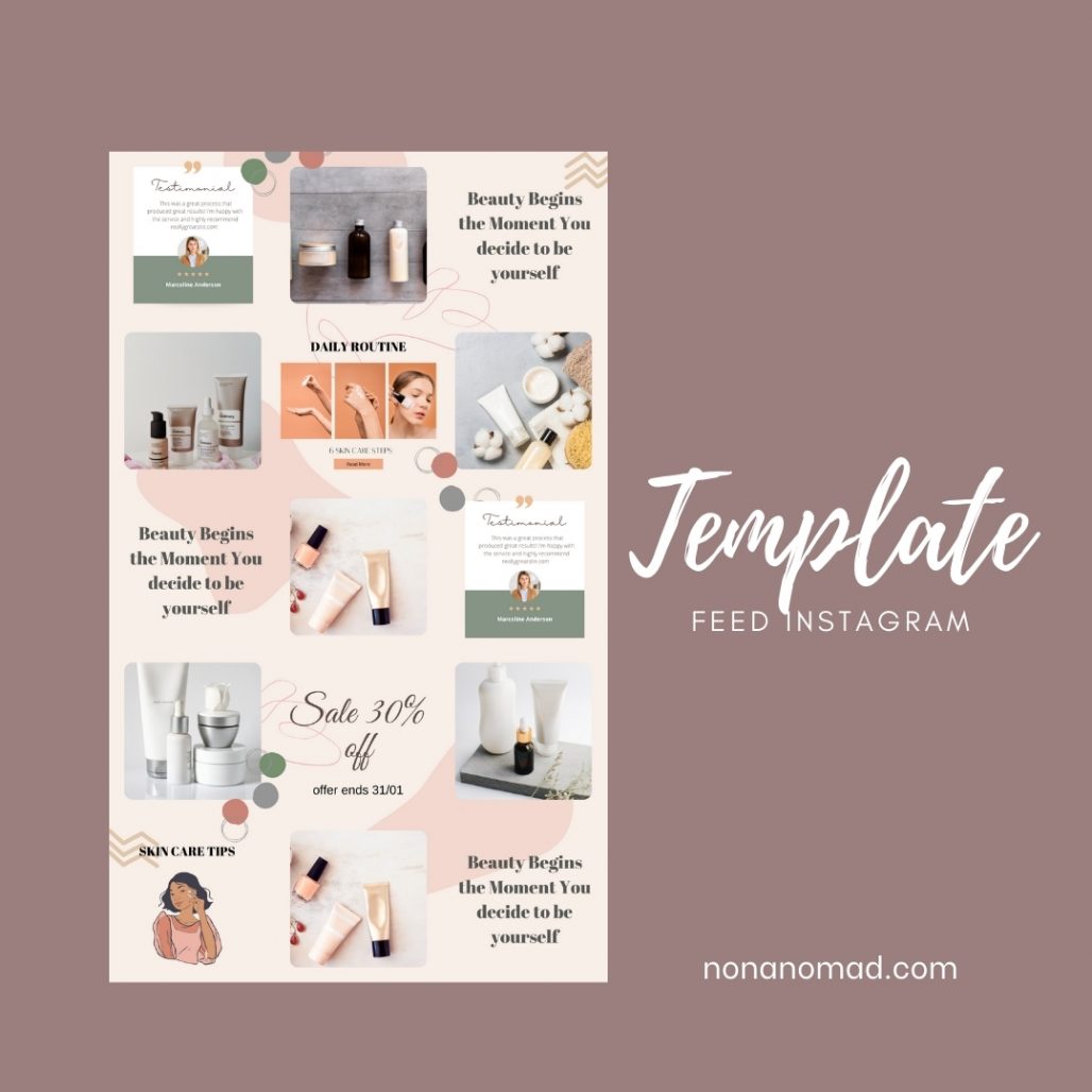 Detail Feed Instagram Template Nomer 42