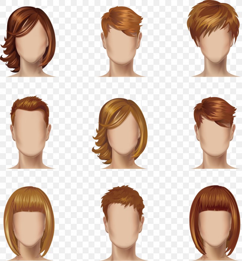 Detail Female Hair Template Nomer 15