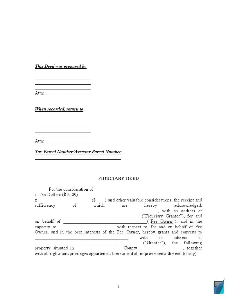 Detail Fiduciary Agreement Template Nomer 46