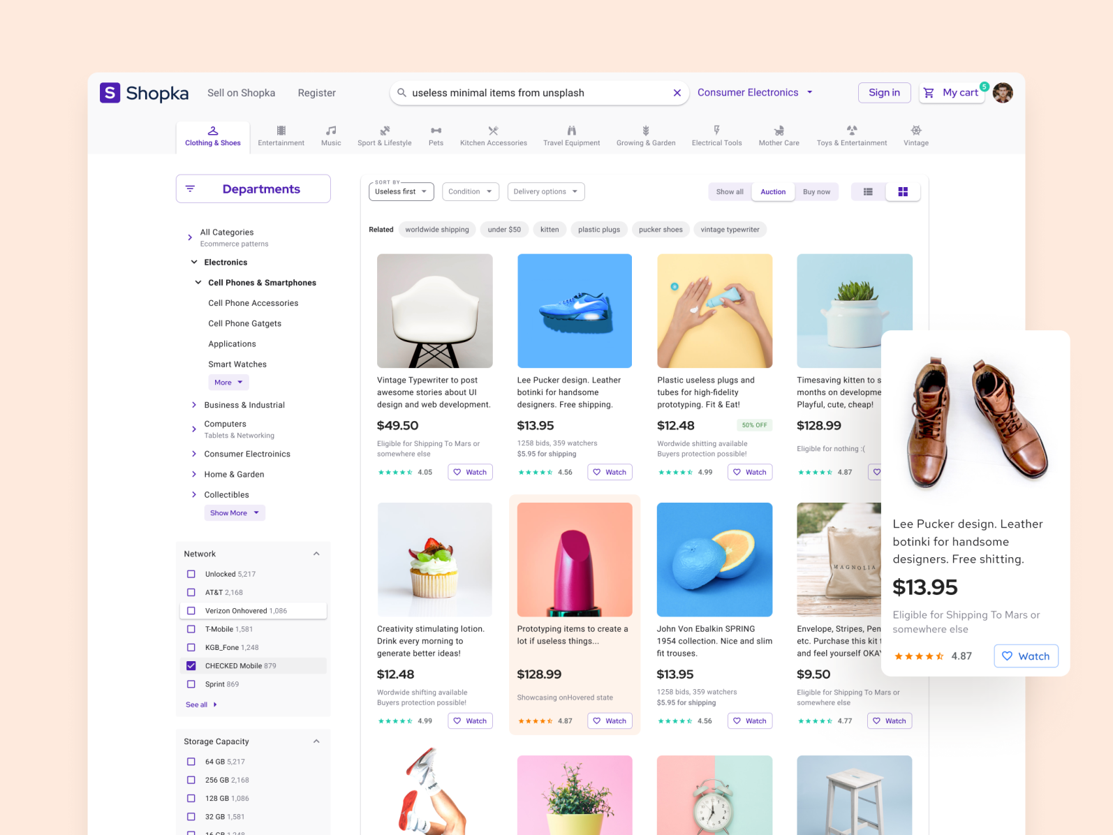 Detail Figma Ecommerce Template Nomer 3