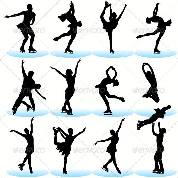 Detail Figure Skate Template Nomer 23