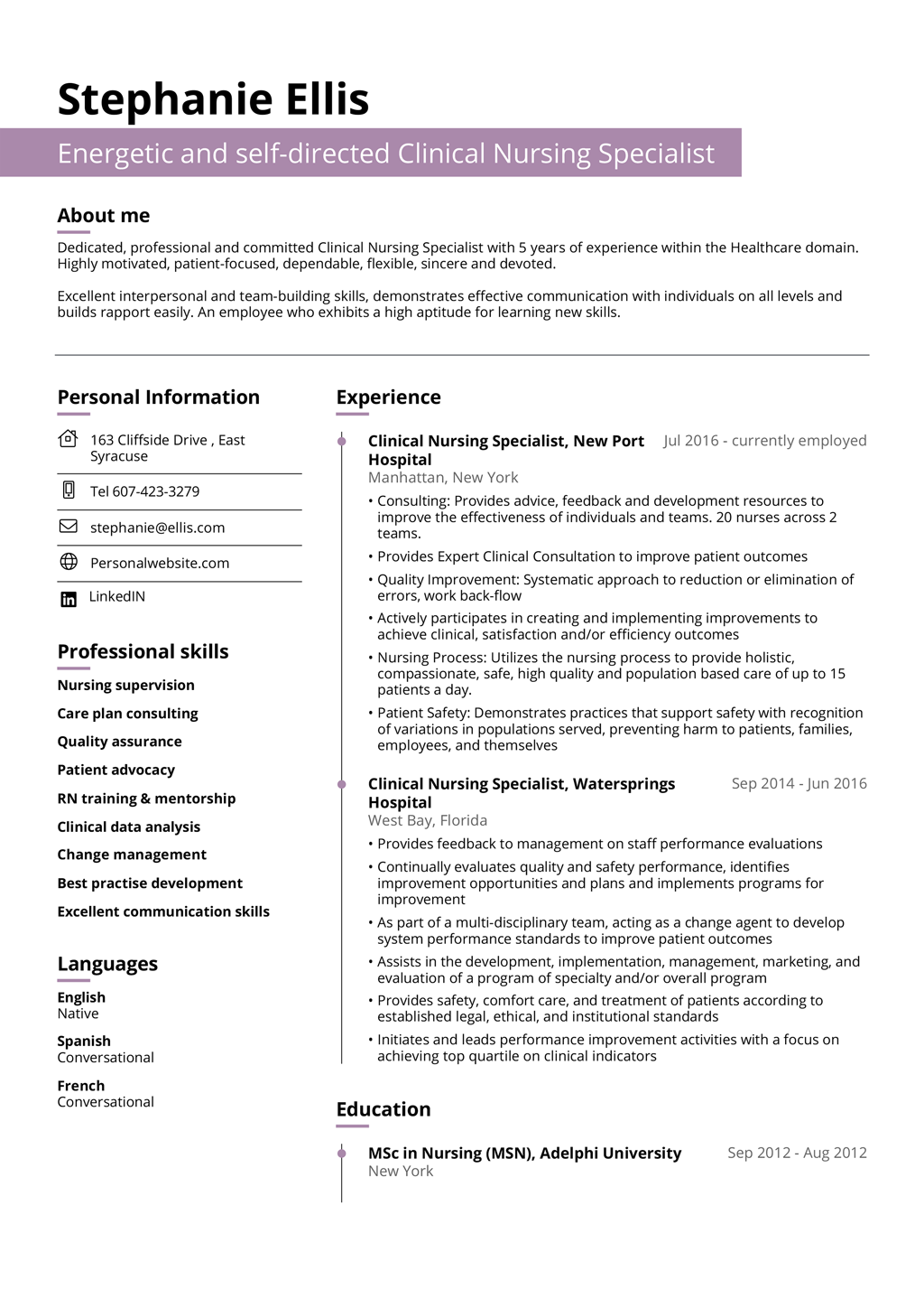 Detail Fillable Blank Resume Template Nomer 50