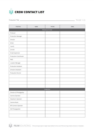 Detail Film Shot List Template Excel Nomer 57