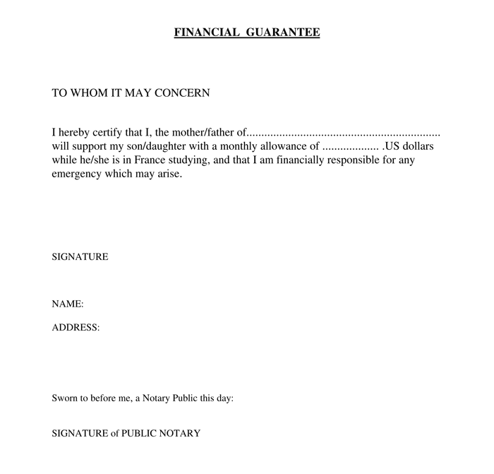 Detail Financial Commitment Letter Template Nomer 18