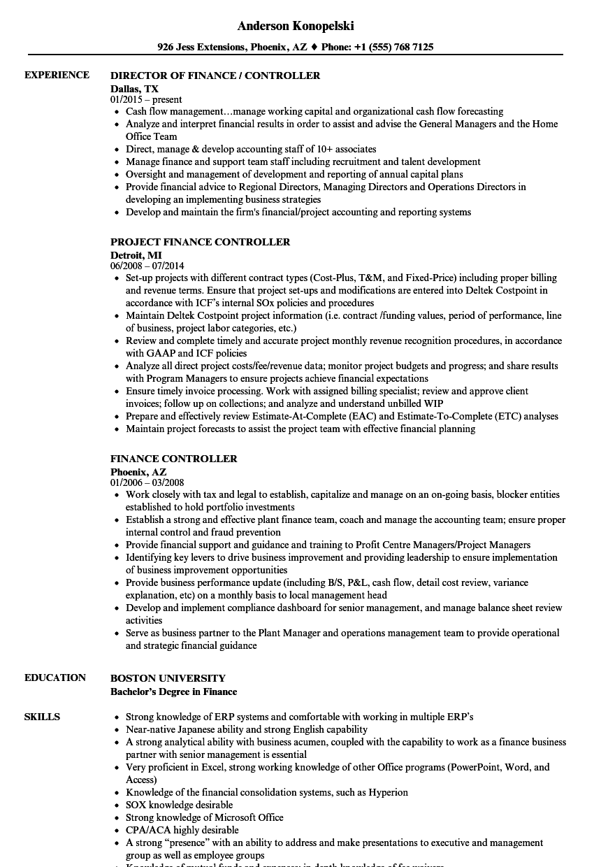 Detail Financial Controller Job Description Template Nomer 19