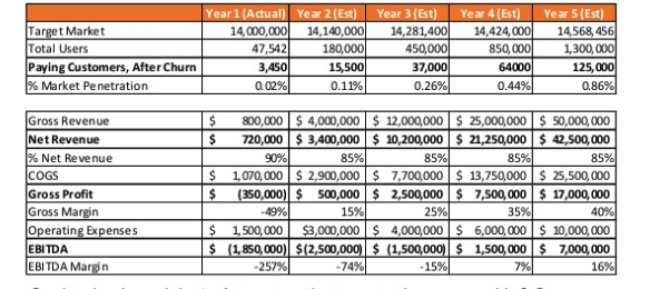 Detail Financial Forecast Template For Startups Nomer 35