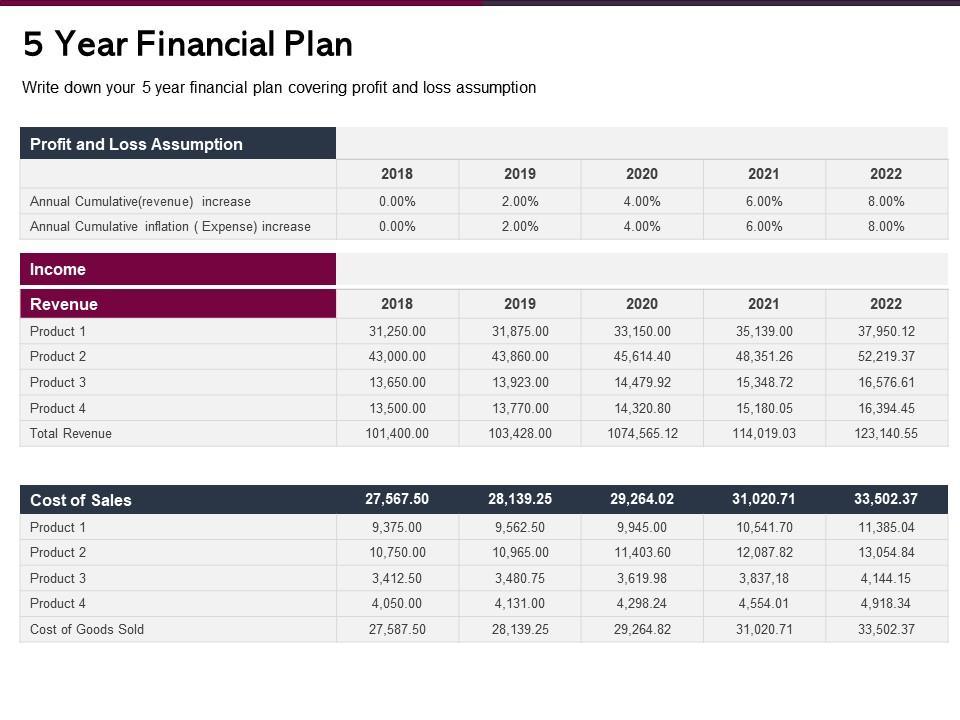 Detail Financial Plan Template Nomer 42