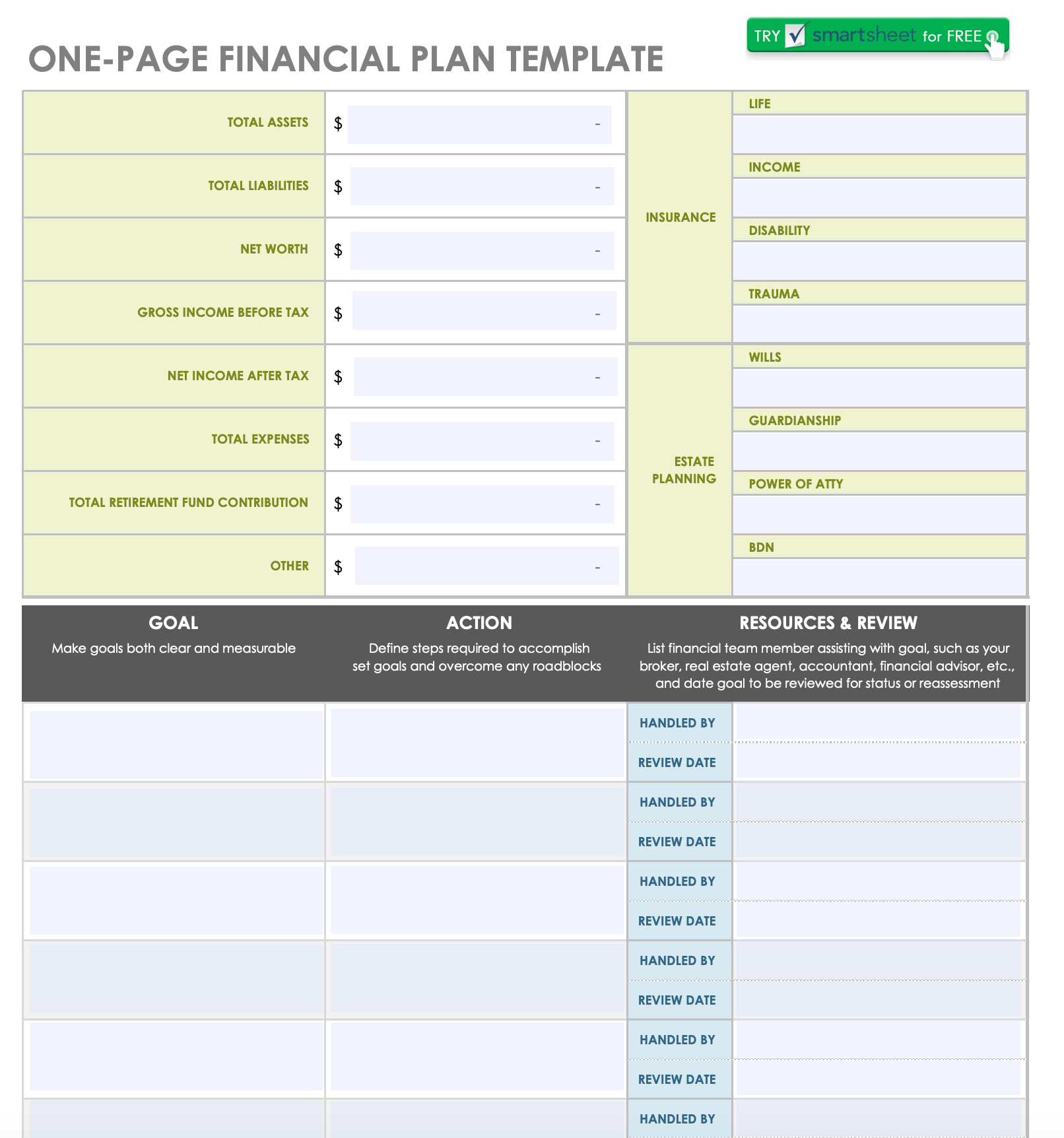 Detail Financial Plan Template Nomer 44