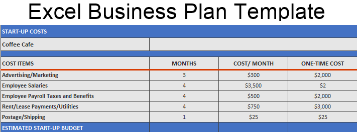 Detail Financial Projections For Startup Business Plan Excel Template Nomer 21