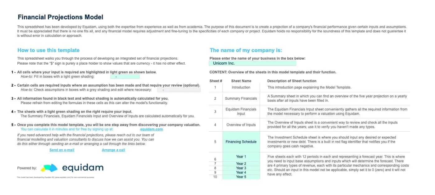 Detail Financial Projections Template Nomer 38