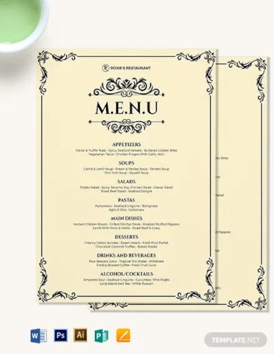 Detail Fine Dining Template Nomer 14