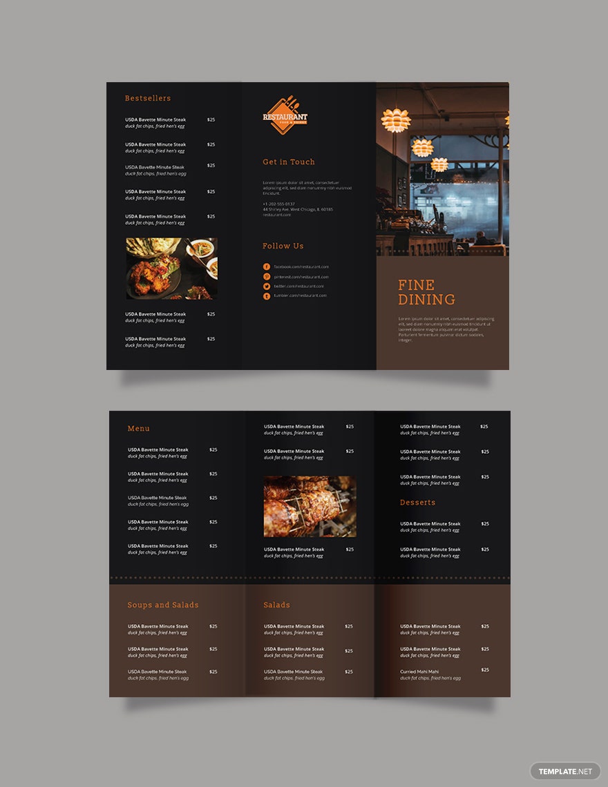 Detail Fine Dining Template Nomer 34